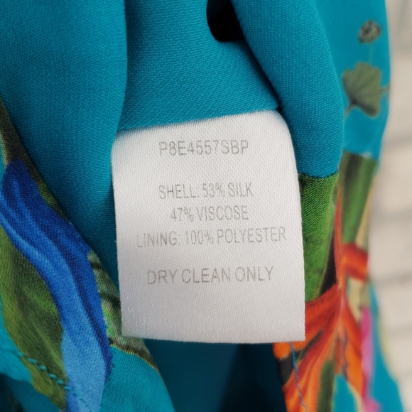 Parker Silk Blend Blue Floral Bradley Romper - Picture 5 of 5